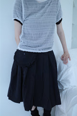bubble shirring tee (4color)