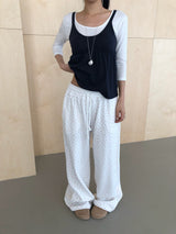 Romanty Shirring Sleeveless