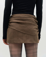 One Shoulder Draped Jersey Top _ BLACK