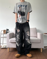デストロイドブラッシュデニムパンツ