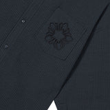 [24SS LSD COLLECTION] Cotton Seersucker Short-sleeve Shirt_Charcoal