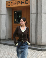 Rail Off Wide U-Neck T-Shirt