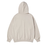 25SS BOX BASIC LOGO HOODIE ZIP UP ESSENTIAL BEIGE