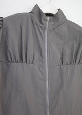 slim puff zip-up