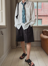 Nation seersucker overfit shirt