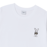 25SS リアルエイリアンファジーラビットショートスリーブTシャツ ホワイト