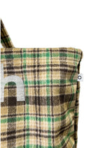 000design Check Shopper Bag / Green