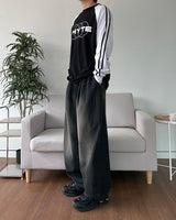 Print Raglan Track Long Sleeve
