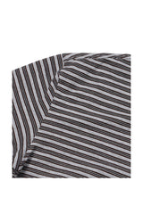 (BASE) STRIPE POCKET LONG SLEEVE (GRAY)