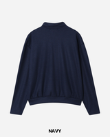 Milt Crop Knit Zip-Up