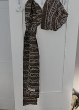 Sof Knit Long Muffler_Melange Brown
