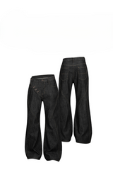 Deconstructed Raw Denim Jeans