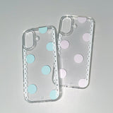 [MADE] [+MagSafe] POLKA LACE PHONE CASE MINT (clear jelly hard)
