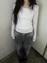 tencel layered tee