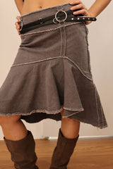 LONG STRAP BELT - BLACK