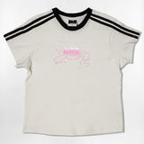 リキッド リボン セミクロップ Tシャツ　6カラー