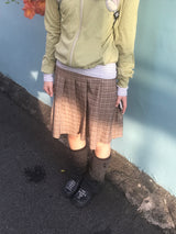 Rib Vintage Check Skirt