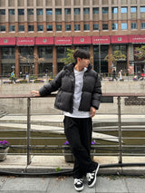 Basic pintuck wide sweatpants