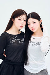sheer logo TEE