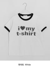 エシニドットパッチリンガー半袖Tシャツ
