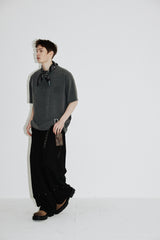 ヴィンテージペイズリーTシャツ (Ashed-charcoal)