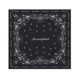 Paisley-print silk scarf top