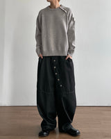 Bis Diagonal Button Knit
