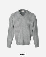 Frame V-neck Crop Knit