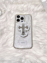 Angel Veil Lace Gel Hard Phone Case