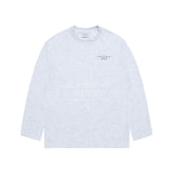 [24SS] ベーシックロゴニードルワークロングスリーブTシャツメランジェ