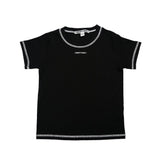 Logo Stitch T shirt  Black