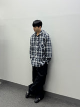 vely gingham hooded shirt