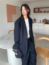 PAPERMOON PIN STRIPE BLAZER JACKET