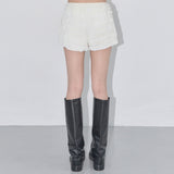 BREEZE CANCAN MINI SHORTS (IVORY) F25QD816