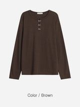 No.1407 HホックヘンリーネックT (4color)