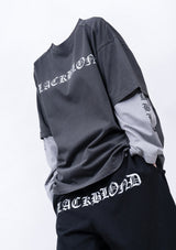 BBD クラッシュドフェイスピグメントTシャツ (Charcoal)