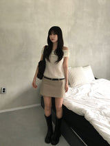 バインローライズミニスカート (4 colors)