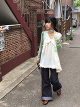 Siho Summer See-Through Tencel Cardigan