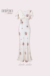 Florayu Flower V Long Dress