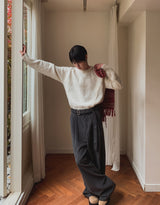 Profi Wool Stripe Wide Slacks