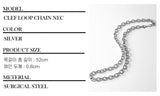 Men's Necklace Stainless Steel_CLEF LOOP CHAIN NEC
