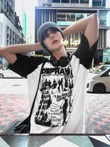 ドミニクカラーブロックラグラン半袖Tシャツ