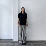 Washed Form Wide Pants