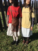YWD ロゴTシャツ_シグネチャーレッド