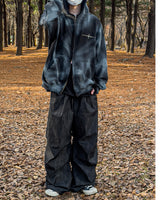 Anarchy Dirty Washing Hoodie Zip-up Warmer