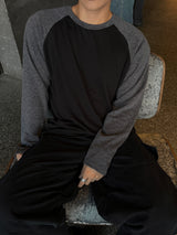 Slub raglan long sleeve