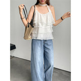 Polka Dot Ruffle Camisole Top