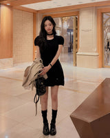Ringti mini dress & tie set