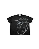 DCxRS ビッグロゴプリントTシャツ ブラック