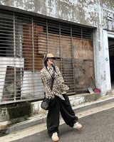 Darky wide balloon denim pants